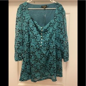BNWT Women’s Plus Size 3x blouse Suzanne Betro